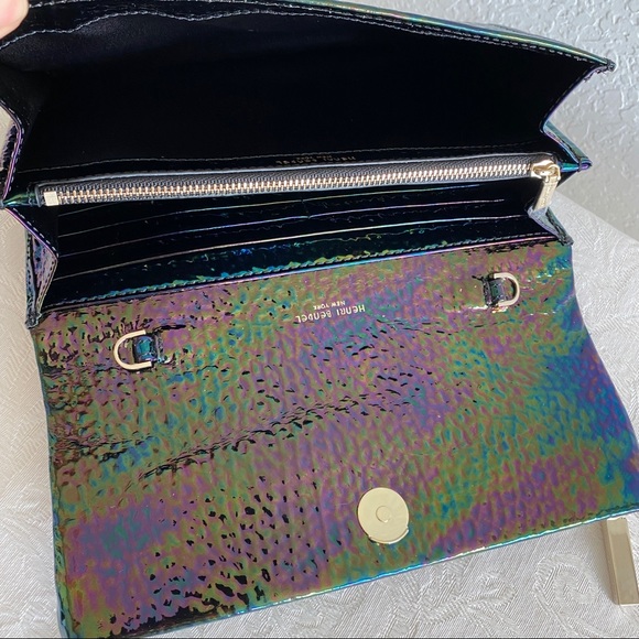henri bendel iridescent leather chain strap bag - Picture 7 of 13